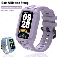 Silicone Strap For Xiaomi Mi Smart Band 9 8 Active Case Sports Band Smartwatch Replacement Strap For