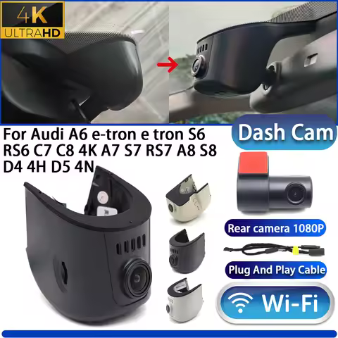 For Audi A6 e-tron e tron S6 RS6 C7 C8 4K A7 S7 RS7 A8 S8 D4 4H D5 4N 4K Dash Cam Camera DVR Wifi Pl