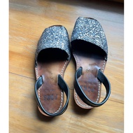 PONS Low-Soled Leather Sandals Handmade in Spain size EUR 36 US 6 JP 23.5 Second-Hand From Japan