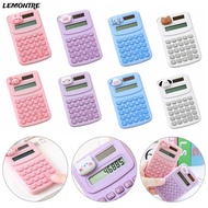 LEMONTRE Mini Calculator, Plastic Cartoon Math Calculator, Professional Cute Portable 8-Digit Accoun