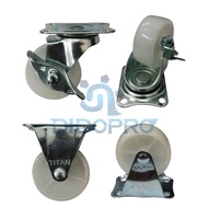 Nylon Wheels Set of 4 / Trolley Wheels / Display Case Wheels / Cart Wheels