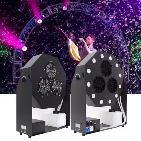 120W Bubble Machine Remote Control LED RGBW DMX512 Bubble Sprayer Stage Effect Equipment For DJ Disc