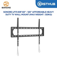 SONORE LP73-69F Heavy Duty Fixed TV Wall Mount Bracket (60-inch to 120-inch, 120KG Max Load)