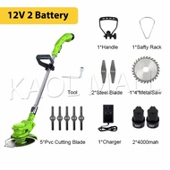 Ready Kl12/88v PORTABLE Mesin Rumput Bateri Electric WIRELESS Pemotong Rumput Cordless Grass Trimmer Cutter Lawn Mower - [multiple options]