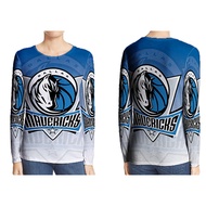 Dallas Mavericks Long Sleeve T-shirt Unisex Polyester Jersey Material