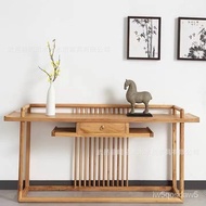 New Chinese Style Console Tables Chinese Solid Wood Altar a Long Narrow Table Light Luxury Entry Door Zen Old Elm Consol