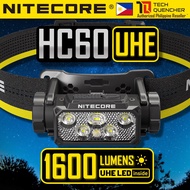 Nitecore HC60 UHE Headlamp 1600 Lumens - USB-C Rechargeable - 4000mAh Battery - 157 meters - IP68