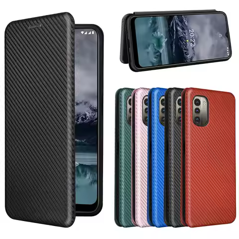 For Nokia G42 G22 C22 C32 C02 C12 Pro 2023 Flip Case Leather Mganet Book Funda For Nokia G60 G20 X30