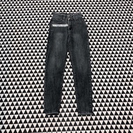 Women's dark gray straight-leg jeans DJ117