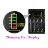 (O Mega) 2A / AA Battery 3A / AAA Battery Box 1.2V Battery Rechargeable Battery LED Super Fast Charg