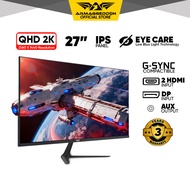 Armaggeddon 27'' 2K IPS 100Hz Monitor 2560 x 1440 Productivity Monitor Frameless with Speaker XF27QH