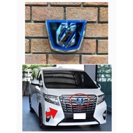 โลโก้กระจังหน้าอัลพาร์ด Toyota Alphard 30 Hybrid ปี 2015 - 2018 ของแท้มือสอง แผ่นป้าย