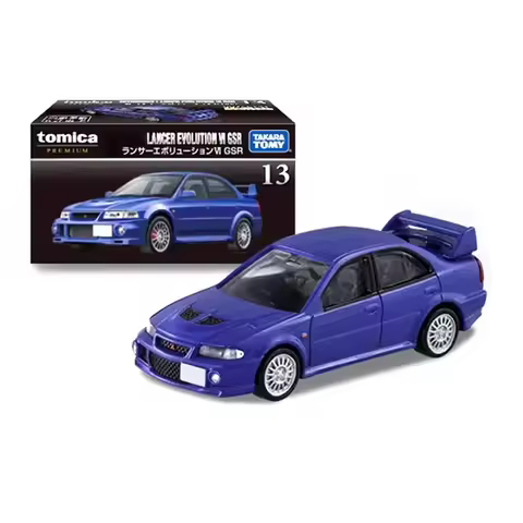 Tomy 1/64 Scale Lancer EVO VI GSR TP13 Alloy Simulation Car Model Static Collection Decorated Holida
