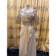 LOU DESIGN - ELEGANT LONG GOWN for Weddings, Bridesmaid, Evening events, Debut, Formal parties Weddi