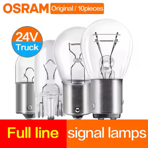 Truck Signal Lamp 24V Tail Stop Brake Back-up Turn Side Light OSRAM Halogen Bulbs W5W2845 T10 R5W562
