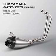MOTORCYCLE EXHAUST MUFFLER FULL SYSTEM SLIP ON FOR MT07 mt-07 2014-2022 Motorcycle Muffler Exhaust P