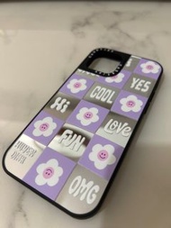 紫色花花鏡面 iPhone12 手機殼