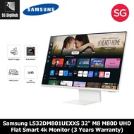 Samsung LS32DM801UEXXS 32" M8 M80D UHD Flat Smart 4k Monitor (3 Years Warranty)