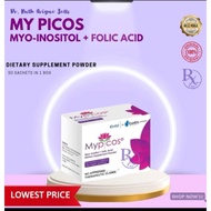 MyPiCOS myo-inositol folic acid dietary supplement powder - box of 30 sachet