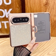 Electroplating Glitter Diamond Bracket Case For Huawei Pura X Max PURA X MAX 5G Fashion Shockproof P