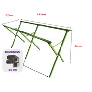 1'' Kaki Meja Besi Lipat Pasar Malam Bazaar Foldable Bazaar Stand + Plywood  FEATURES