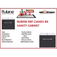 RUBINE RBF-1164D1 BK / WH VANITY CABINET