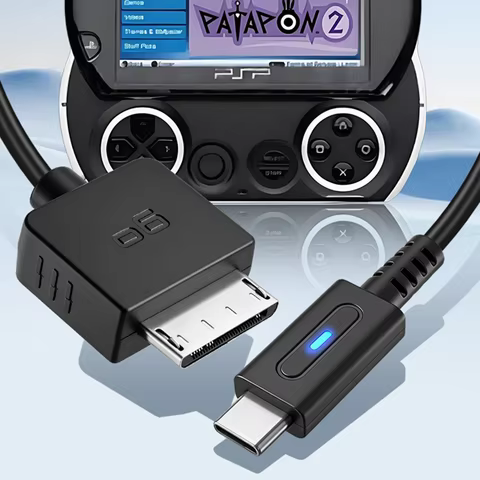 For PSP GO Charging Cable 1.2M PD To Type C Power Supply Convert Cord USB C Adapter For SONY PSP GOP