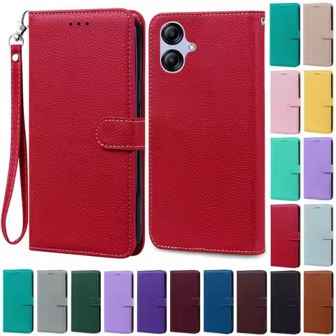 A04E Case For Samsung Galaxy A04e Case SM-A042F Leather Magnetic Flip Phone Case on For Samsung A04e