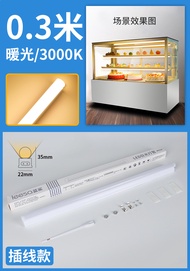 ตู้โชว์เค้กตู้โชว์หลอดไฟตู้แช่แข็ง LED แถบไฟตู้แช่แข็งขนมปังมูสอาหารปรุงสุกขนมหวานแสงอุ่น3000K
