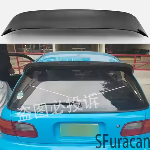 For the two door hatchback 1992-1995 Civic EG6 high-quality carbon fiber rear spoiler duckbill body 