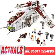 Lepin 05041 Star Toys Wars Compatibles 75021 Republic Gunship Set Children Educational Blocks Christ