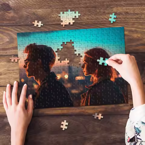 35/300/500/1022pcs Personalized Custom Photo Puzzle couple Upload Photo For Customized Puzzle Unique