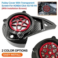 Honda CLICK V2 / CLICK V3 / CLICK Pully Cover With Transparent Screen CVT Replacement Cover