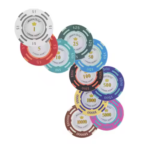 Designed 100 Dollar Poker Chips Clay Casino Chips Premium Gaming Accessory for Poker Play