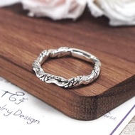 戀愛相隨戒 寬版男戒 925純銀男生戒指 中性銀戒