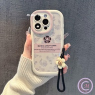 S21SAMSUNG cases Mobile Phone Cases Line and flowers with straps Compatible For SAMSUNG S20FE S21 5G