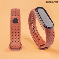 CCT-Watch Strap Waterproof Adjustable High Elasticity Soft Silicone Wristwatch Band Replacement for Xiaomi Mi Band 5/6 for Huami Amazfit Band 5