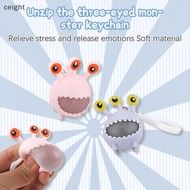 [ceight] Cartoon Dinosaur Squeeze Bubble Monster Stress Relief Toy Keychain Squeeze Pinch Ball Squishy Toy SG
