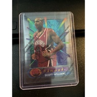 B94 Soctt Williams Philadelphia 76ers Topps Finest 1996 Basketball Card