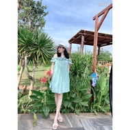 Lemon lemongrass off-the-shoulder dress size S 40-50kg