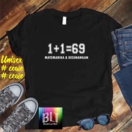 Xaviera T-Shirt 1+1=69 Guaranteed Quality T-Shirt/T-Shirt /Men's Clothing Wanita/Men's Distro T-Shir