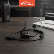 Headset with Noise-Canceling Mic and PTT Button, Durable Over-Ear Style for BAOFENG UV-5R Radios  Fo