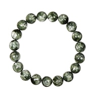 【正佳珠寶】綠龍晶 高品銀絲絨綠 10.4-10.8mm 綠龍晶手珠