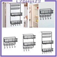 [Lzdhuiz2] Fridge Side Stand over The Door Pantry Organizer for Laundry Room