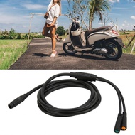 Funien Motor Extension Cable  Electric Bike 1 to 2 Split with Waterproof Connector 155cm for Bicycle