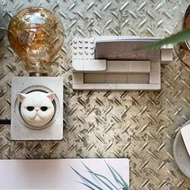 曙MUSE 方型臉水泥桌燈 LED燈 鎢絲燈泡 USB燈 擺飾