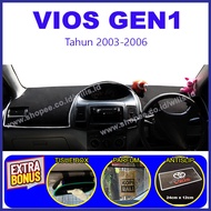 Alas Dashboard Mobil Vios Gen 1 Hiasan Dasbor Cover Dasboard Pelindung Dashboard Asesoris interior V