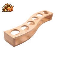 Shot Glass Holder Set-1Oz/30Ml Shot Glass Set Bamboo Shot Glass Holder, 6Pcs Shot Glass Set, Perfect