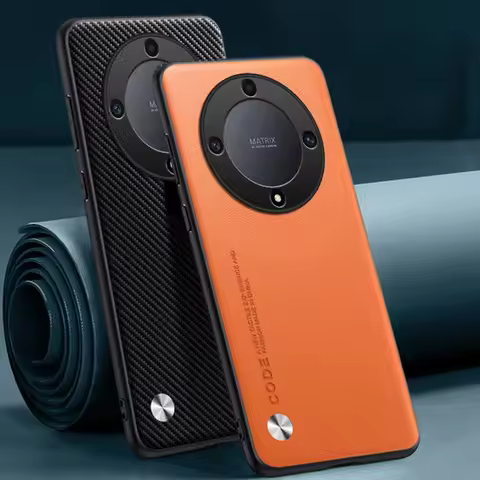 Luxury PU Leather Case For Honor X9A X9B Magic 5 6 Lite 5G Back Cover Silicone Protection Phone Case