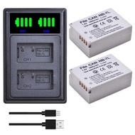 ZZOOI 1800mAh NB-7L NB7L + LED Dual Charger Type C Port for Canon PowerShot G10 G11 G12 SX30 is Digi